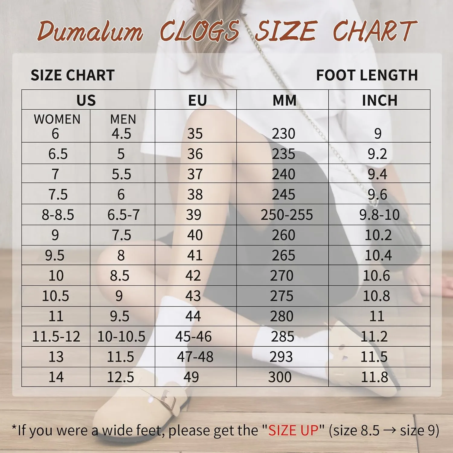 Dumalum Suede Clogs for Women & Men - Comfort Cork Footbed with Arch Support - Adjustable Buckle Mules Slip-On Sandals Unisex Potato Shoes Home Slippers