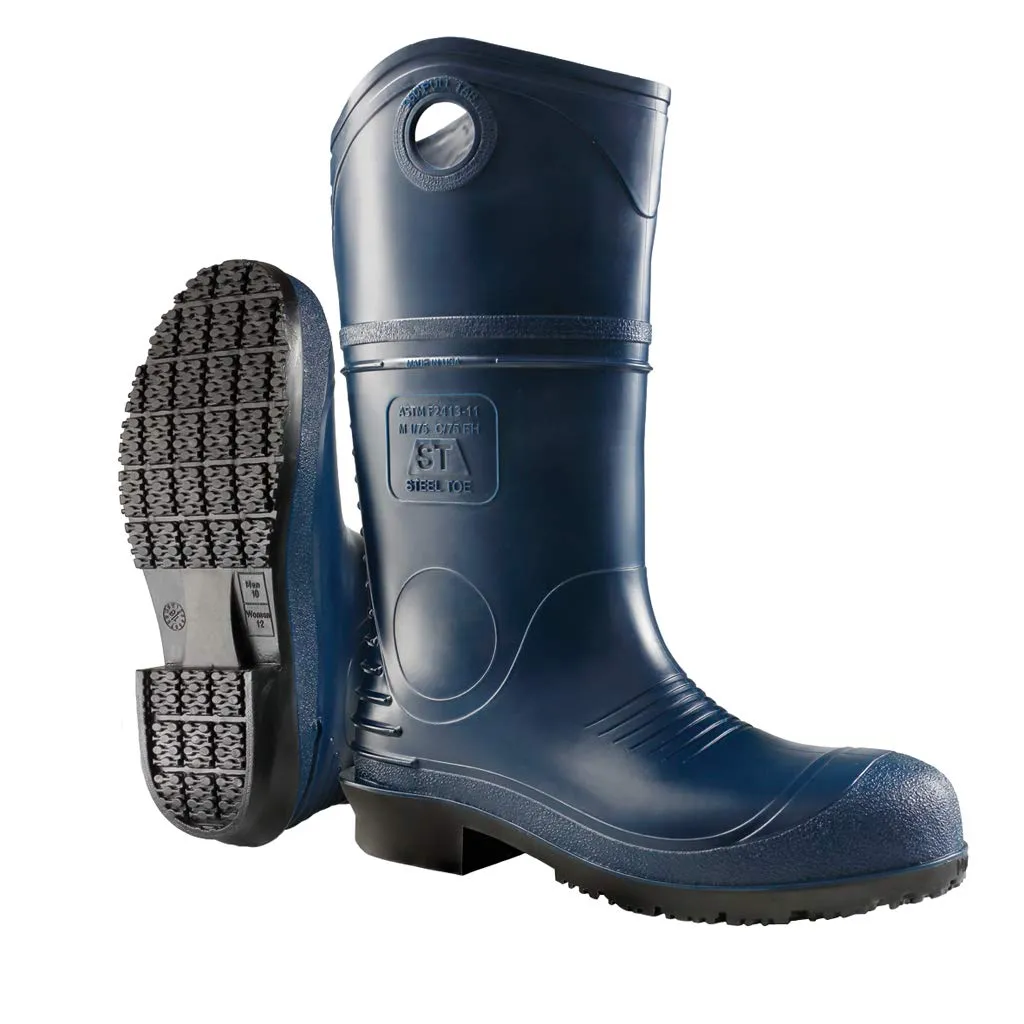 Dunlop Protective Footwear, DuraPro Steel Toe, 100% Waterproof Polyblend PVC Material, Comfortable DURAPRO Energizing Insoles, Lightweight and Durable, 8908600.15, Size 15 US, Black