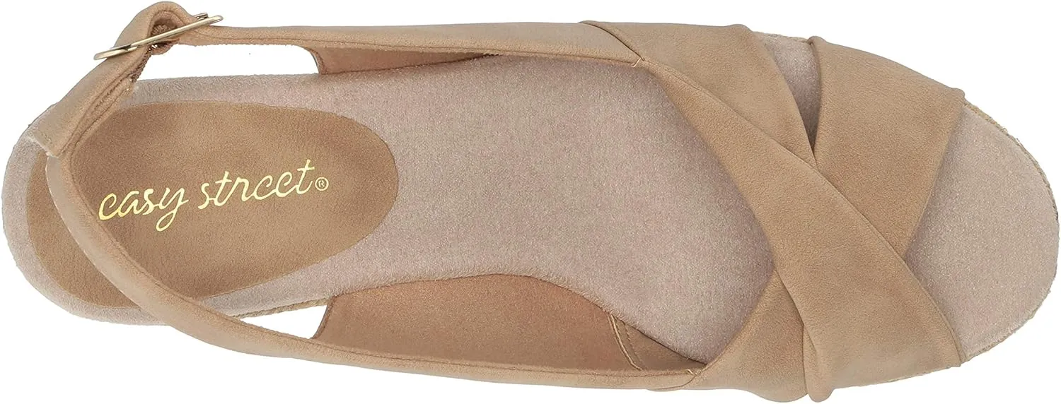 Easy Street Women's Maureen Espadrille Sandals Casual Shoes