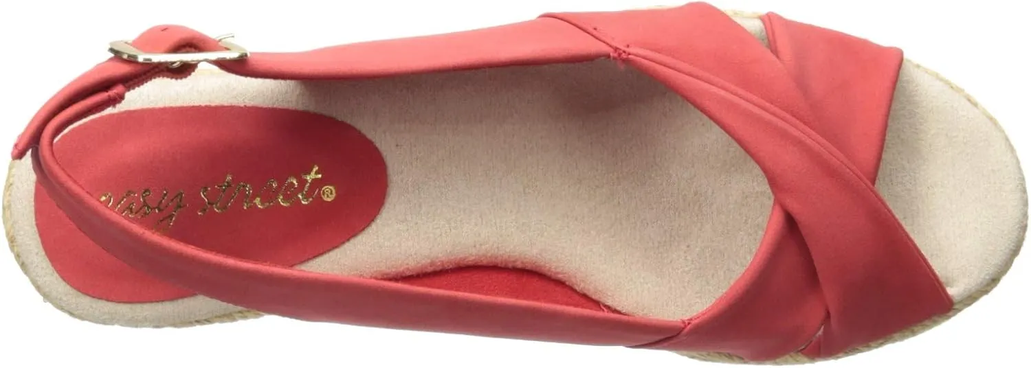 Easy Street Women's Maureen Espadrille Sandals Casual Shoes