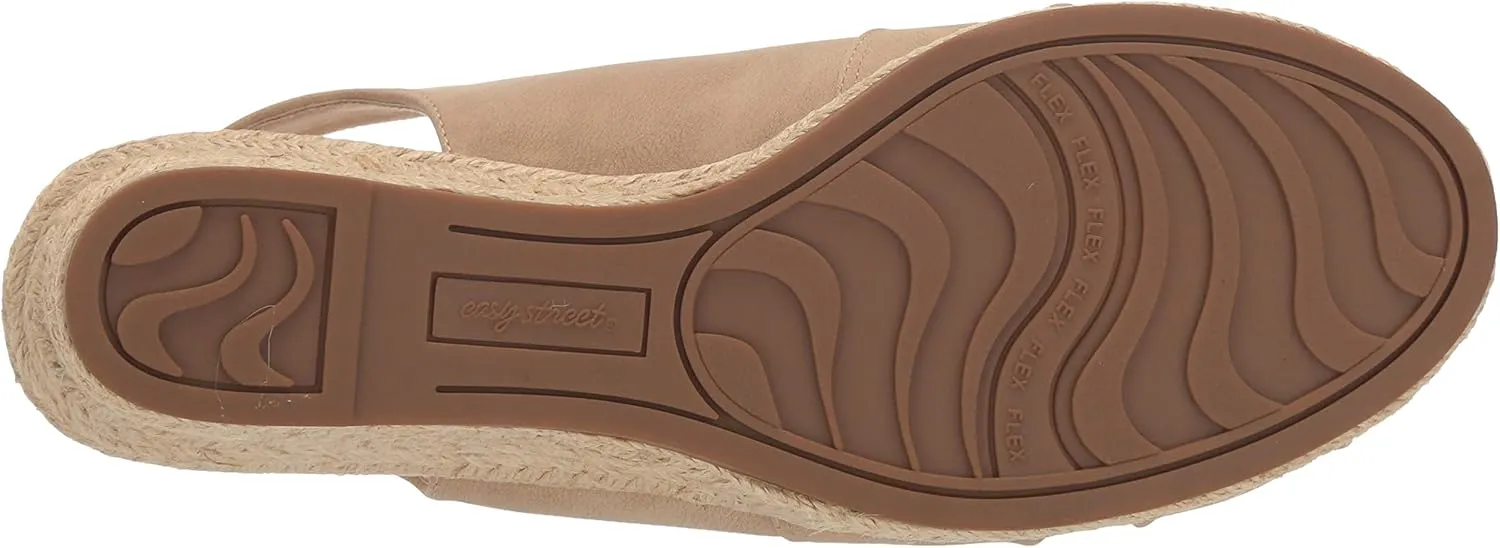 Easy Street Women's Maureen Espadrille Sandals Casual Shoes