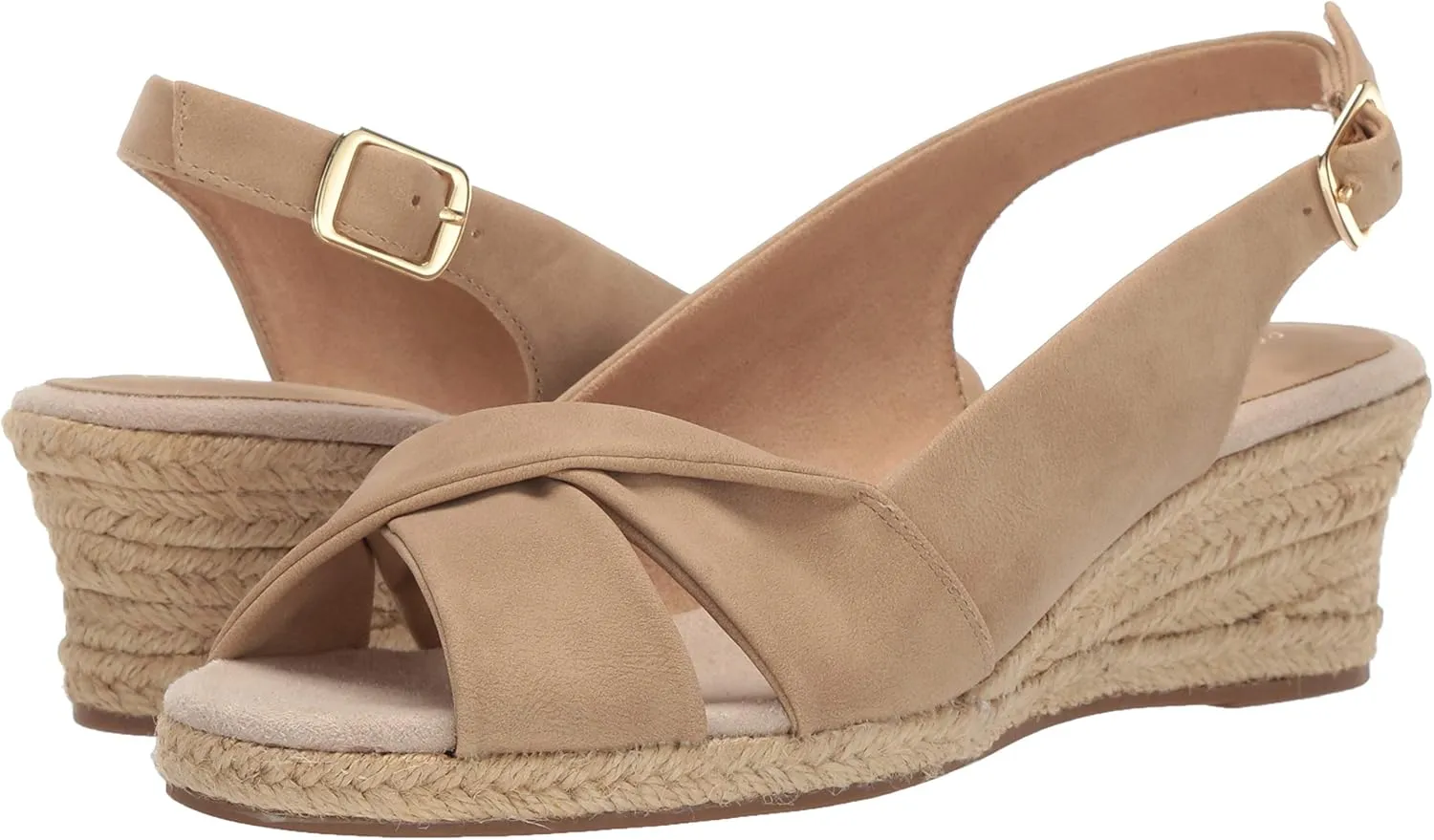 Easy Street Women's Maureen Espadrille Sandals Casual Shoes