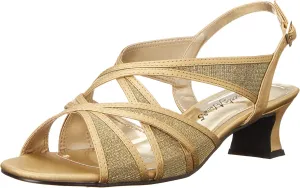 Easy Street Womens Tristen Mesh Inset Dress Sandals