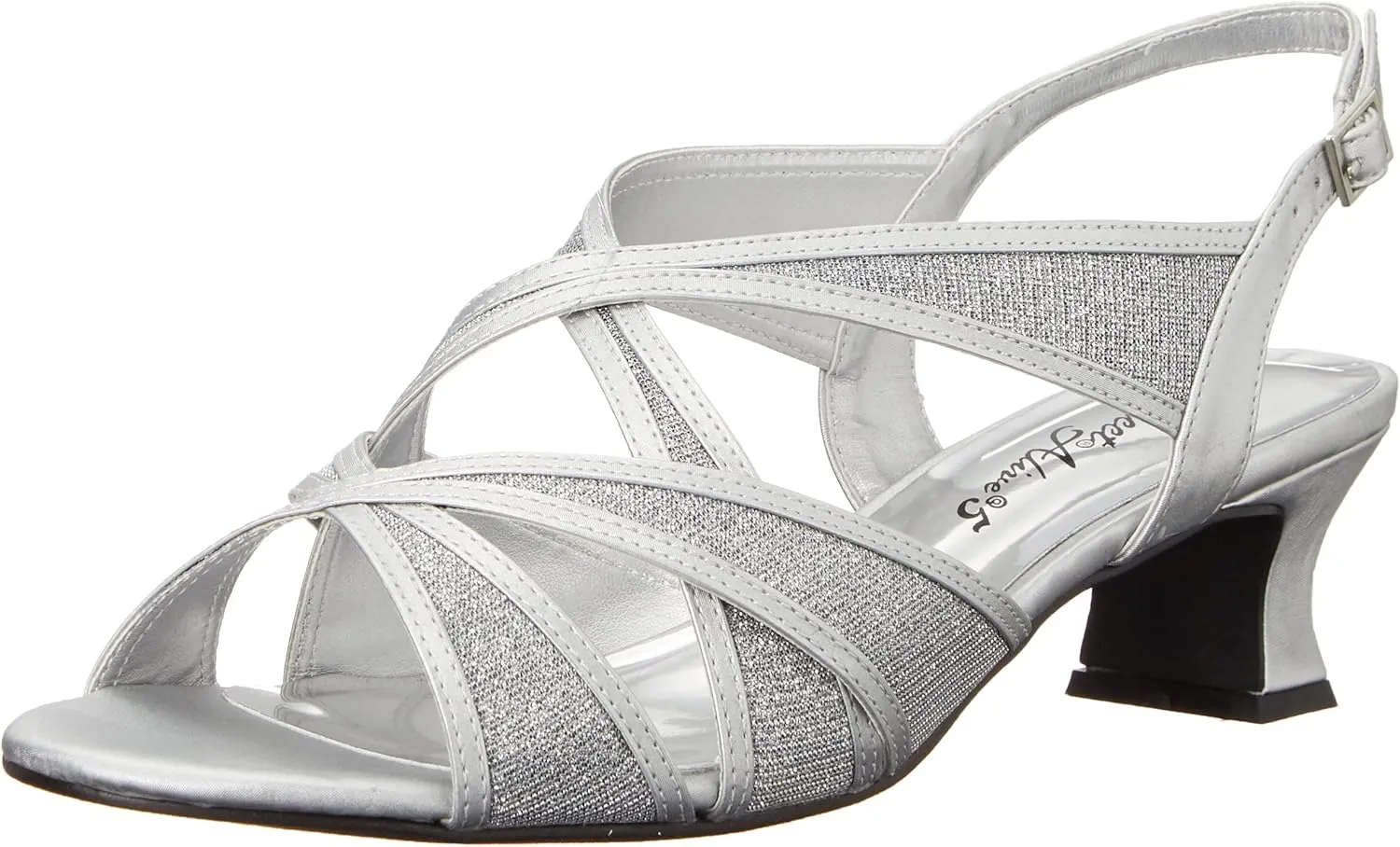 Easy Street Womens Tristen Mesh Inset Dress Sandals