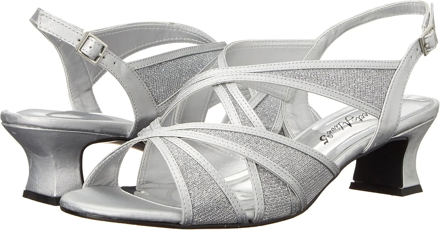 Easy Street Womens Tristen Mesh Inset Dress Sandals