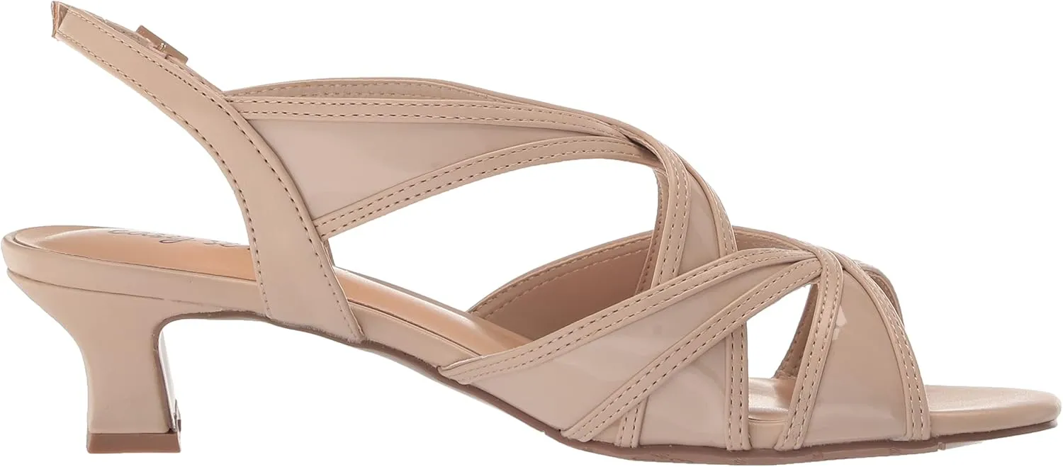 Easy Street Womens Tristen Mesh Inset Dress Sandals