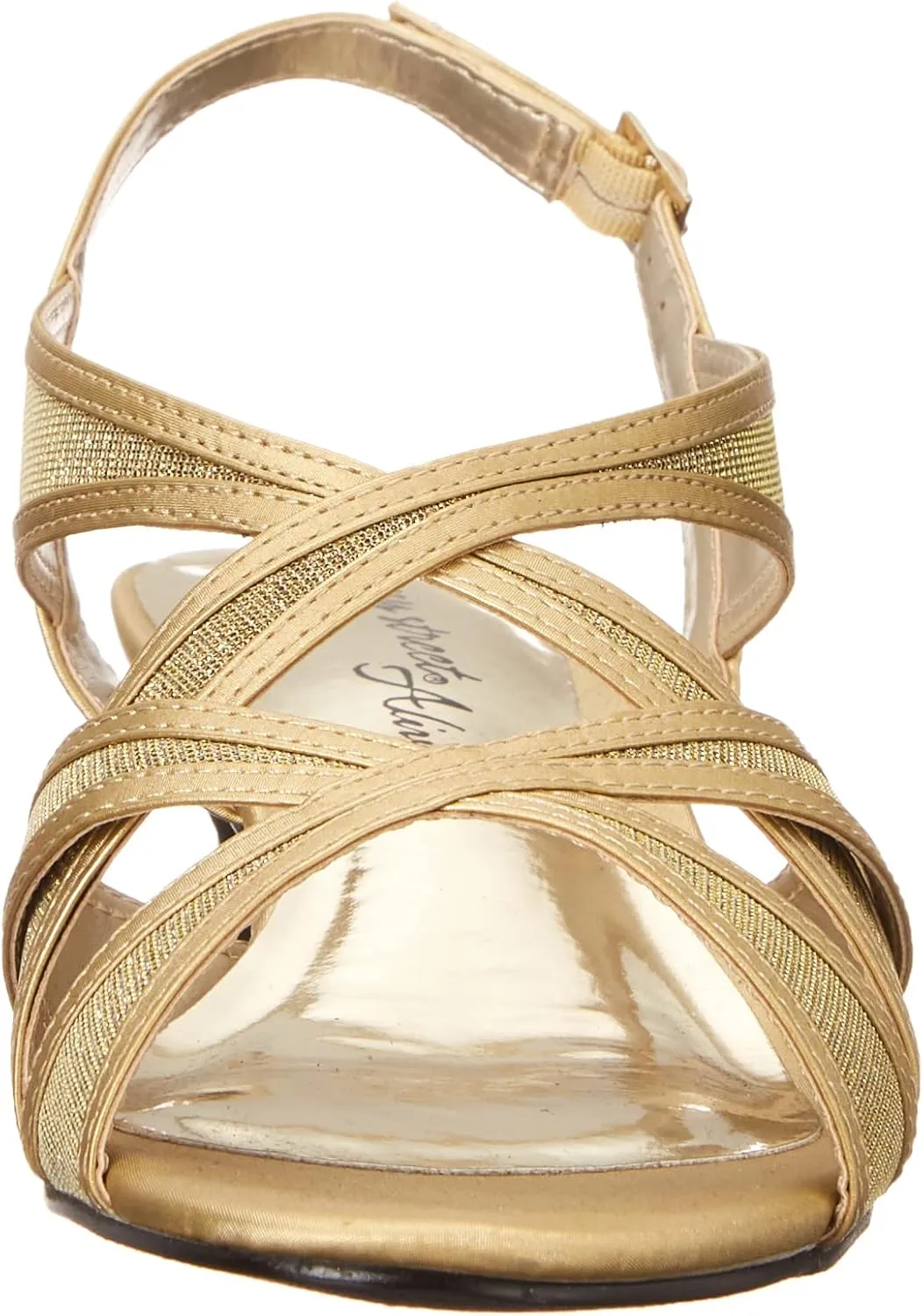 Easy Street Womens Tristen Mesh Inset Dress Sandals