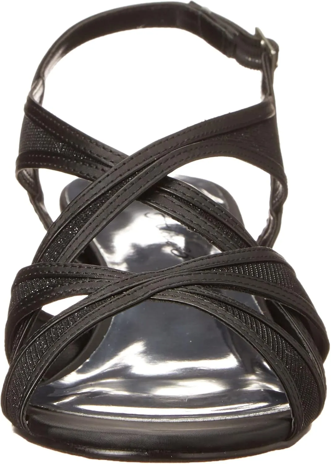 Easy Street Womens Tristen Mesh Inset Dress Sandals