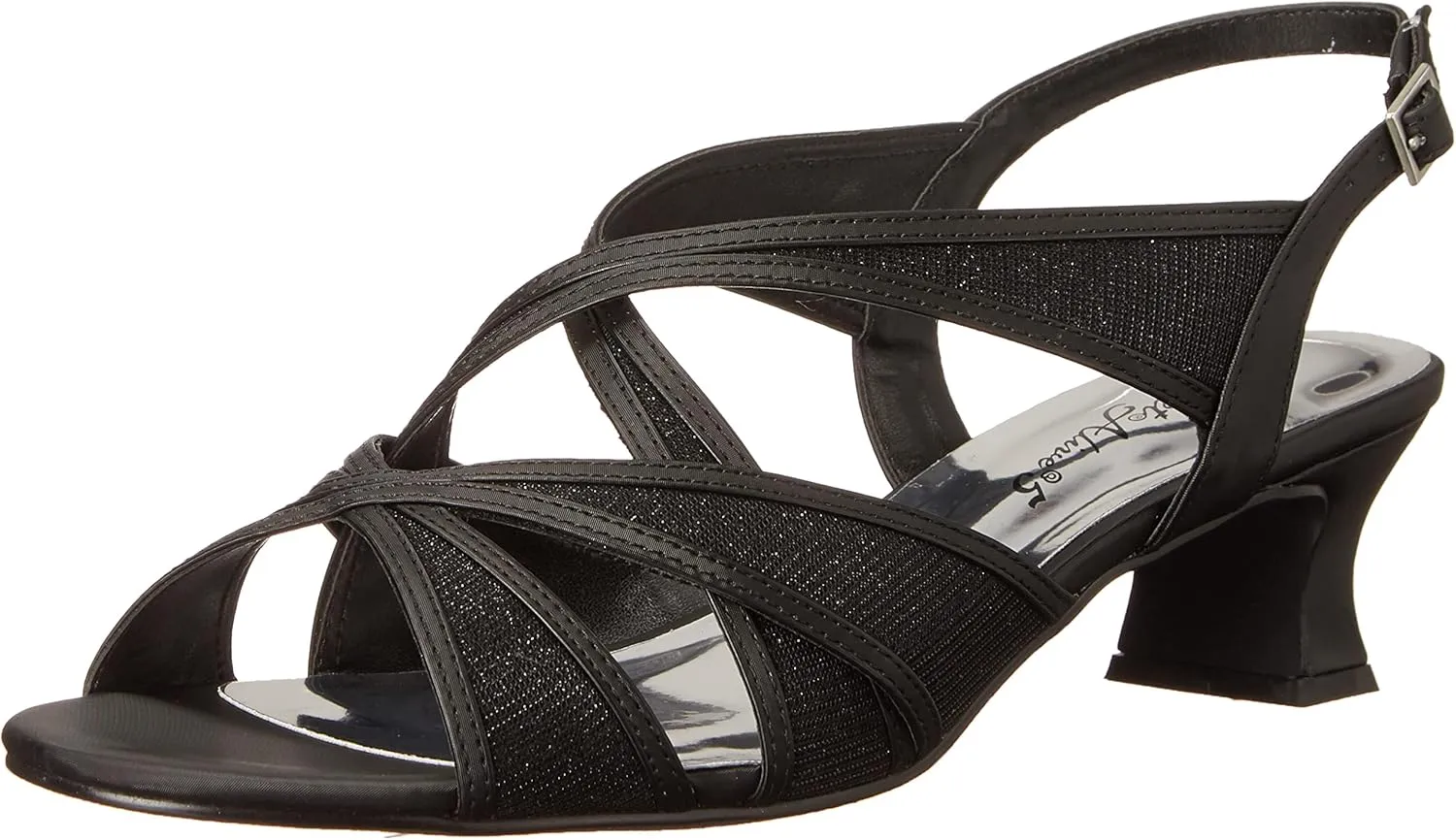 Easy Street Womens Tristen Mesh Inset Dress Sandals