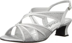 Easy Street Womens Tristen Mesh Inset Dress Sandals