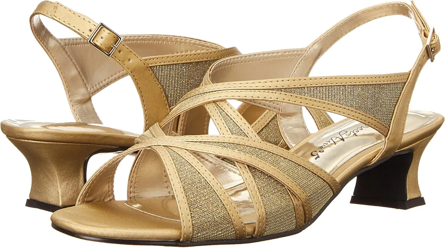 Easy Street Womens Tristen Mesh Inset Dress Sandals