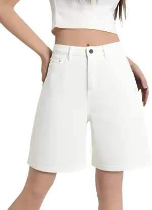 EMMIOL Denim Shorts Embroidered Jorts Baggy Wide Leg Summer Casual Jean Shorts Y2K Hip-Hop 2025 Fashion Streetwear