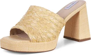 Eteridrey Women’s Espadrilles Slides Platform Sandals Summer Chunky High Heel Sandals Open Toe Slip on Wedding Bridal Sandals Bohemian Sandals