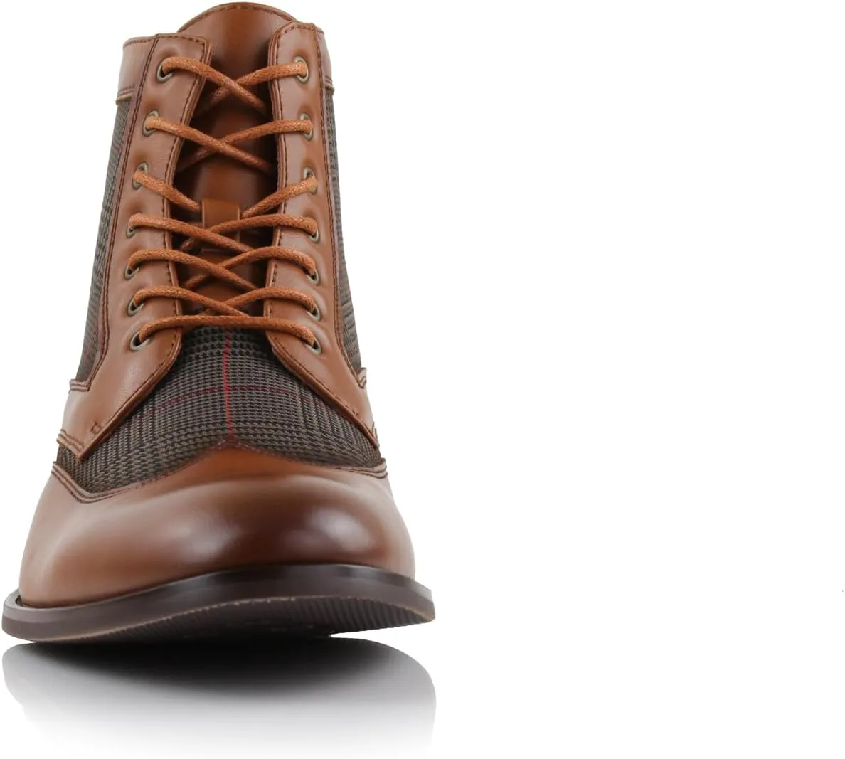 Ferro Aldo Gideon MFA806087 Men's Wing-Tip Plaid Dress Boots