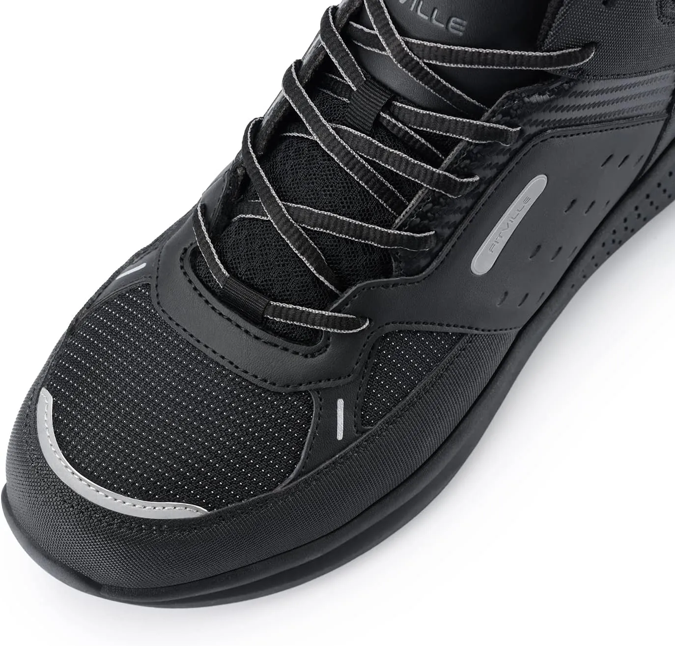 FitVille Wide Work Boots for Men Composite Toe Work Safety Shoes Slip-Resistant Work Boots Waterproof Lightweight - SteelCore