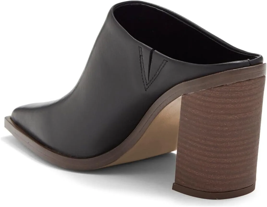 FOWT Women Pointed Toe Slip On Mules Stacked Block High Heel Sandal Comfortable Daily Party Nightclub Proms Shoes Size 4-16 US