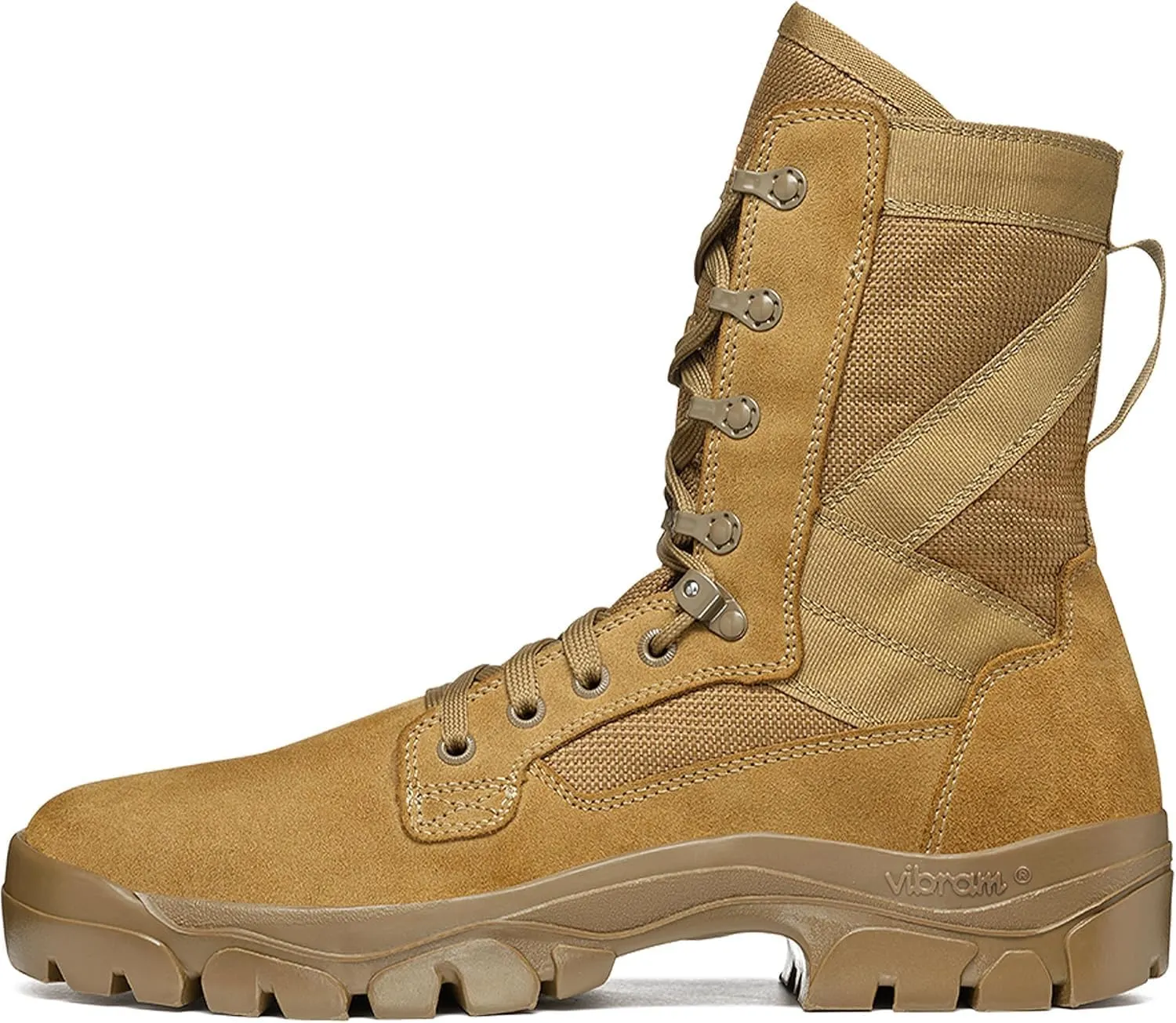 GARMONT TACTICAL T8 Bifida Military Combat Boots for Men and Women, Army, Air Force, AR670-1 Compliant Footwear, Suede Leather, Multi-Terrain Shoes, Coyote, Size 10.5