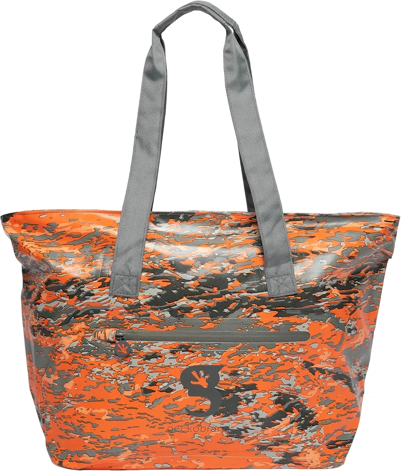 geckobrands Waterproof Escape Beach Tote – Spacious Travel Beach Bag with Hidden Pocket and Long Handles for Easy Carrying