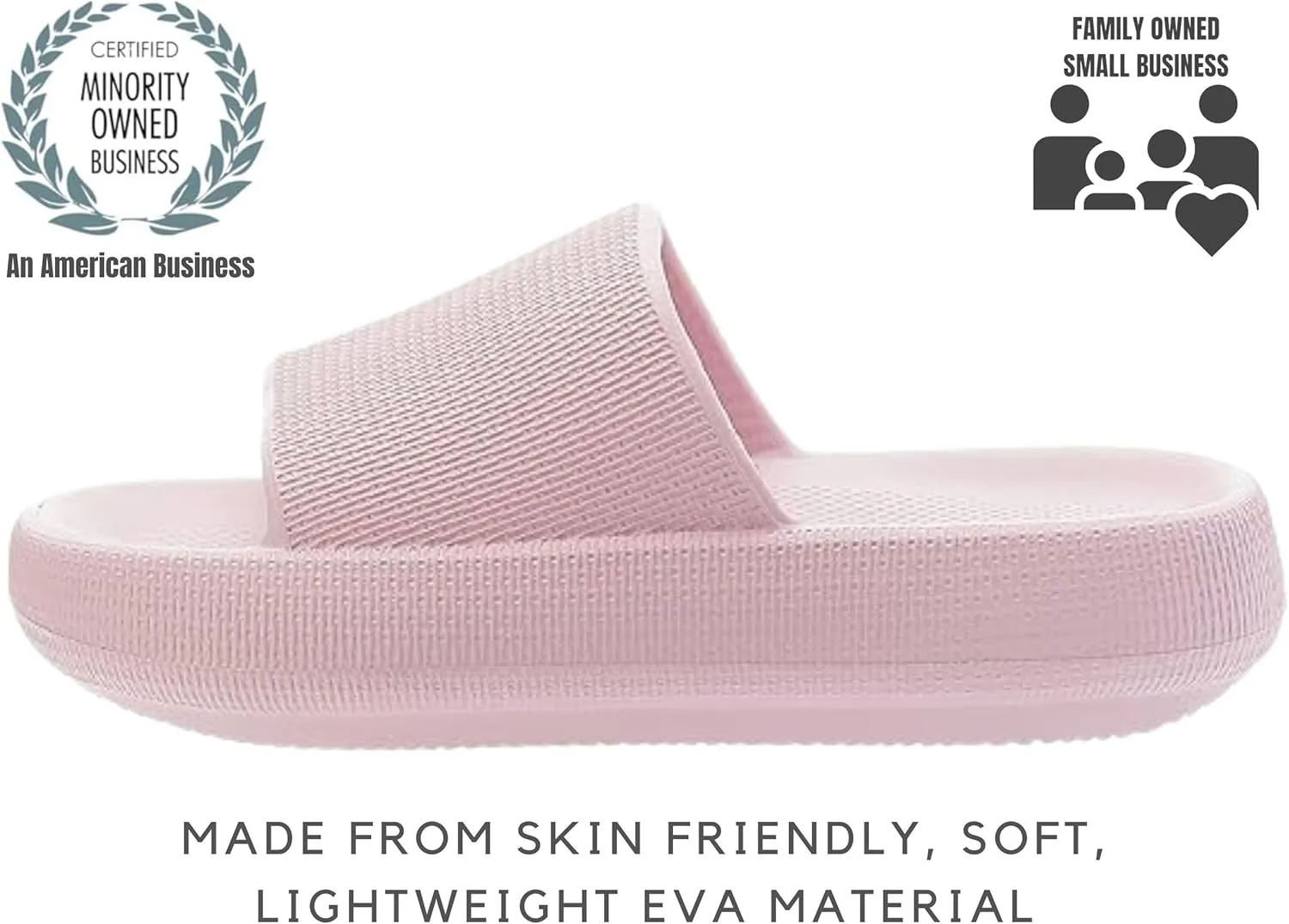 Genuine Pillow Slippers for Women and Men | House Slides Shower Sandals | Extremely Comfy | Cushioned Thick Sole | Cloud Slides | Lightweight Non-Slip Easy to Clean