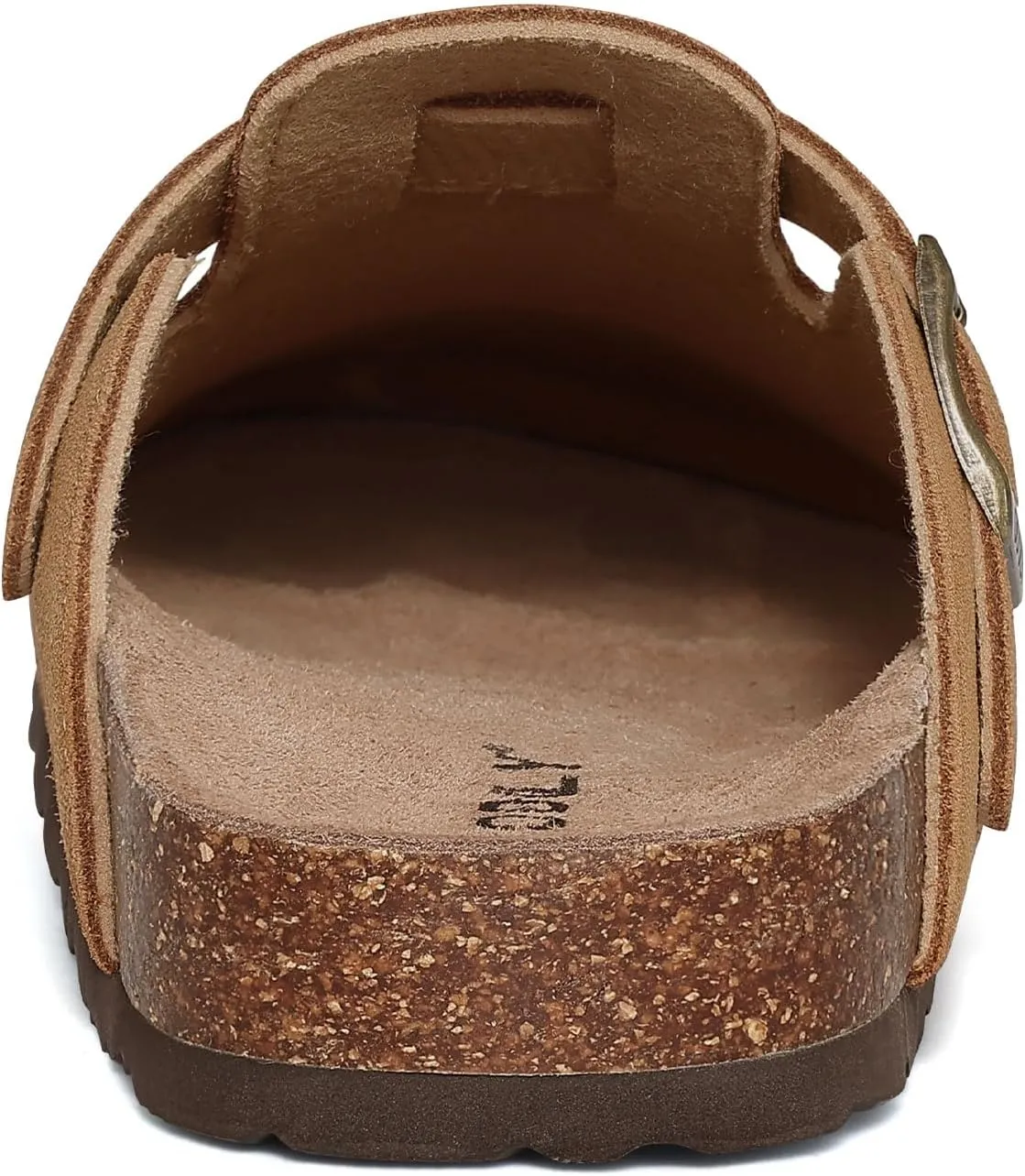 Genuine Suede Clogs for Women Men Soft Cork Footbed Leather Mules Comfort Potato Shoes with Arch Support