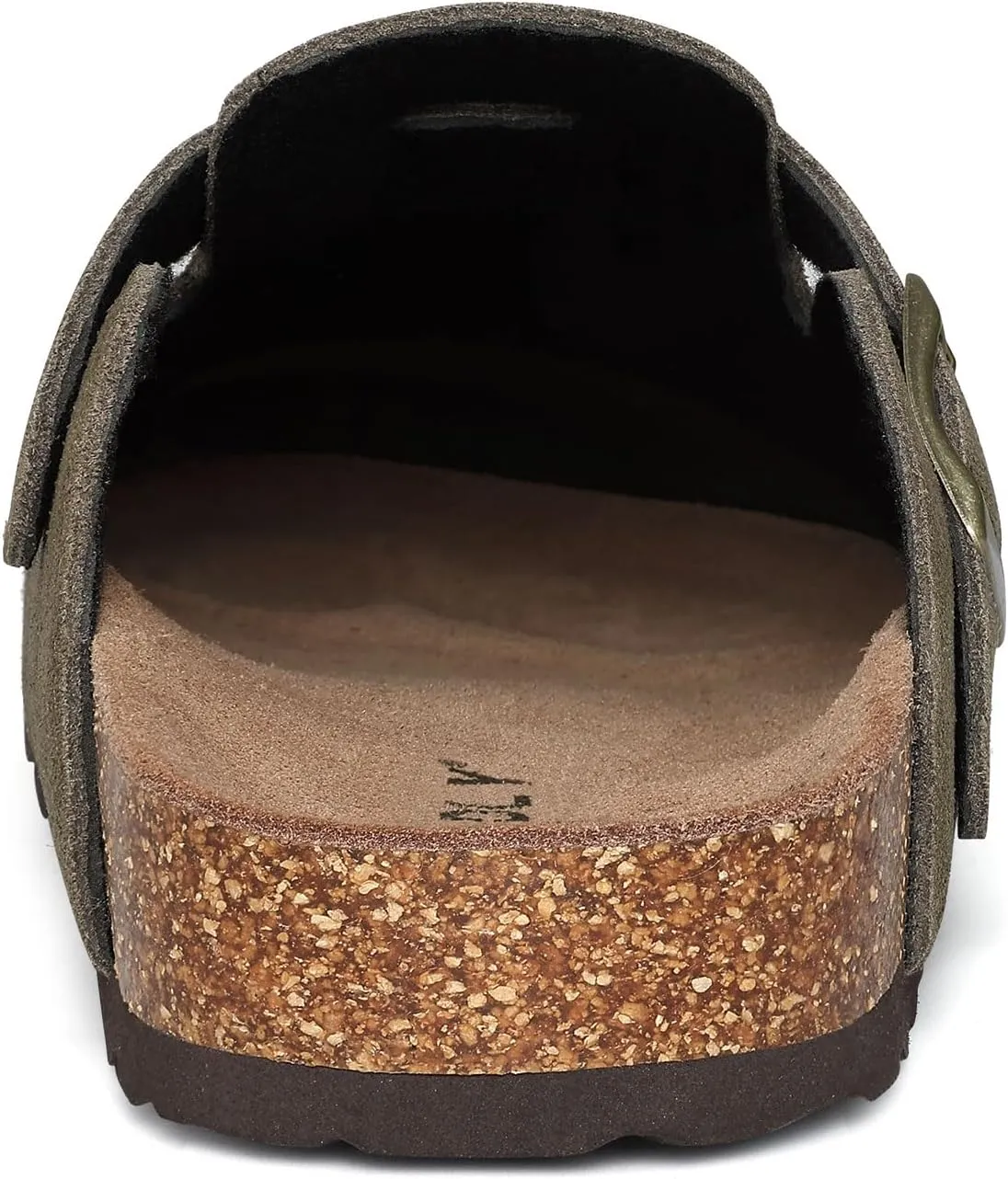 Genuine Suede Clogs for Women Men Soft Cork Footbed Leather Mules Comfort Potato Shoes with Arch Support