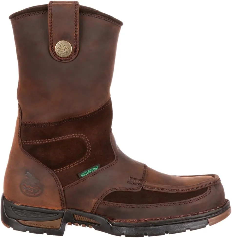 Georgia Boot Men's Georgia Athens Wellington Work Boot-m MNS 10" Gwp Wrk Br