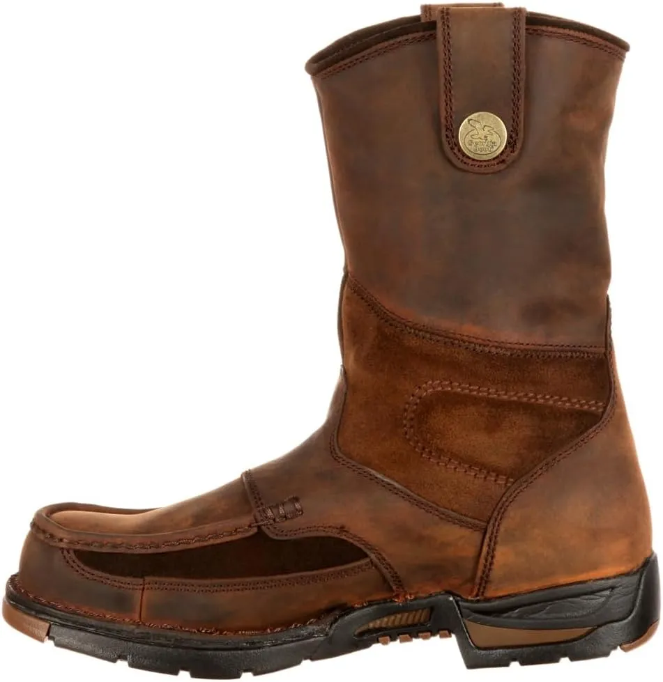 Georgia Boot Men's Georgia Athens Wellington Work Boot-m MNS 10" Gwp Wrk Br