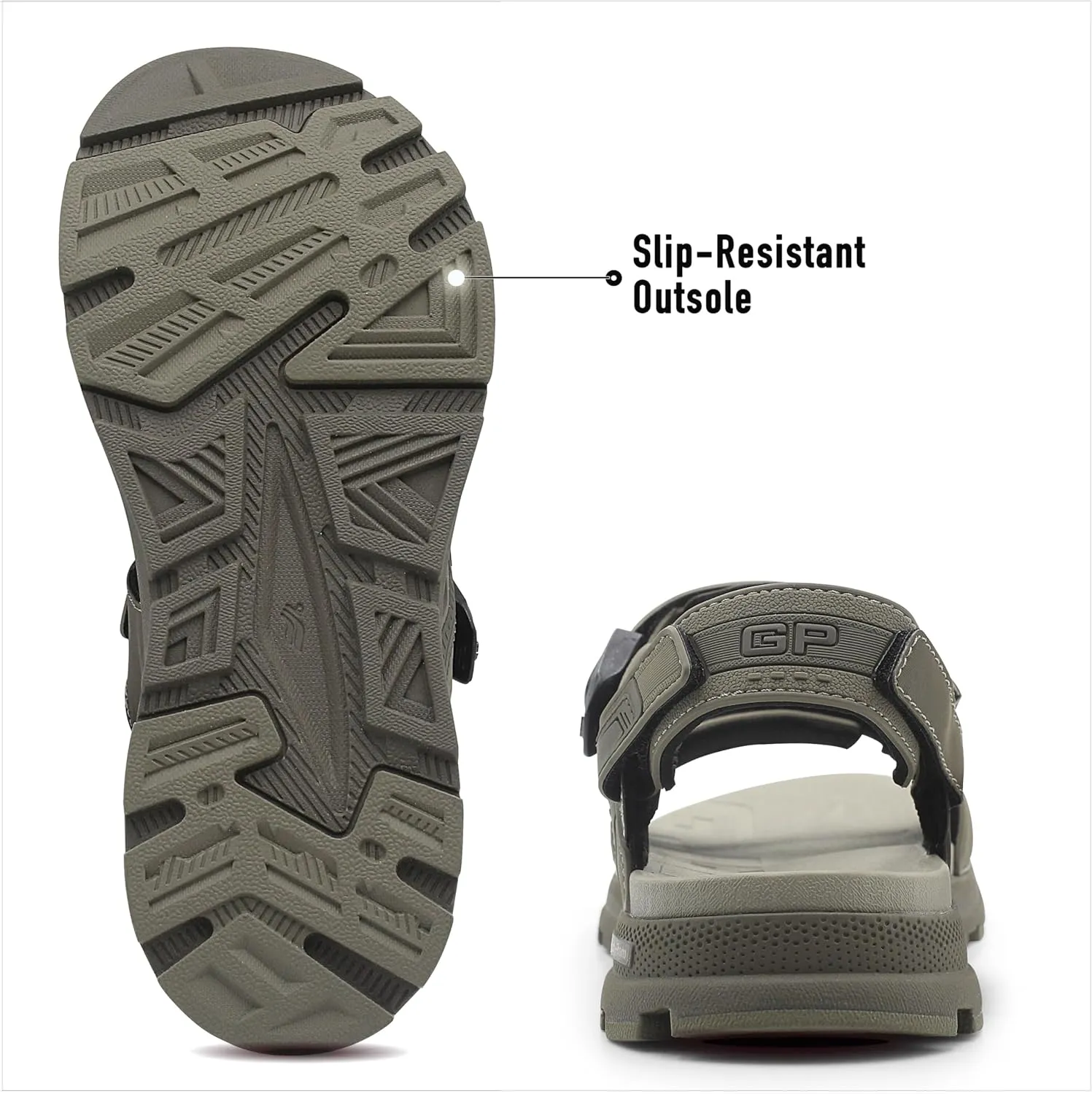 Gold Pigeon Shoes EVA Anti-Fatigue Thick Cushion Sandals Easy SNAP LOCK Closure