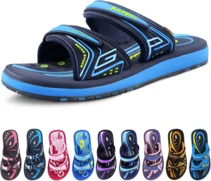 Gold Pigeon Shoes KIDS Easy Snap Lock Outdoor/Water Sandals & Slides. Adjustable Straps