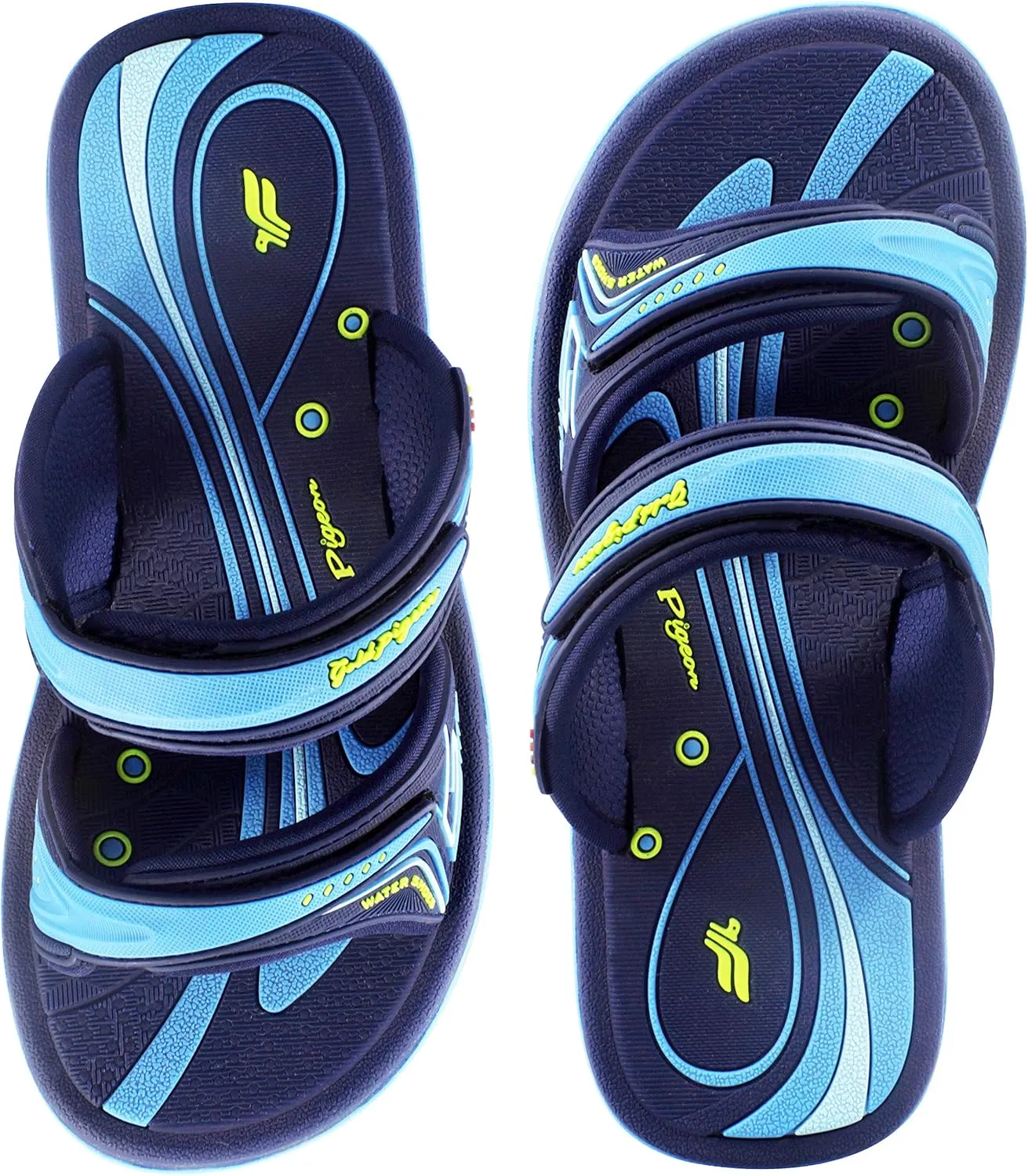 Gold Pigeon Shoes KIDS Easy Snap Lock Outdoor/Water Sandals & Slides. Adjustable Straps