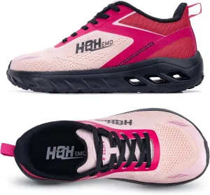 GOOBON Womens Wide Toe Box Walking Shoes with Arch Support Wide Width Tennis Running Sneakers Zero Drop Shoe