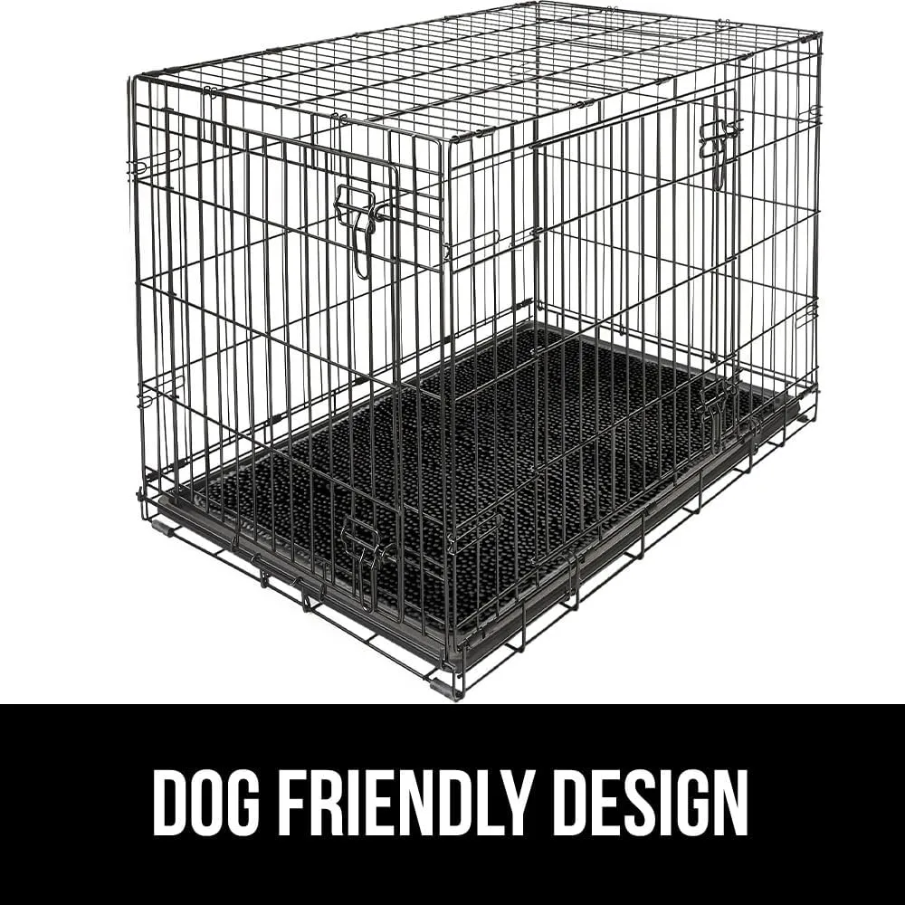 GORILLA GRIP Ultra Absorbent Grippy Doormat for Muddy Dog Paws, 48x30 Machine Washable Soakstopper Rugs Cleaner Floors, Bed Mat for Dirty Dogs, Indoor Entrance Door Rug Pet Bed Mats Black