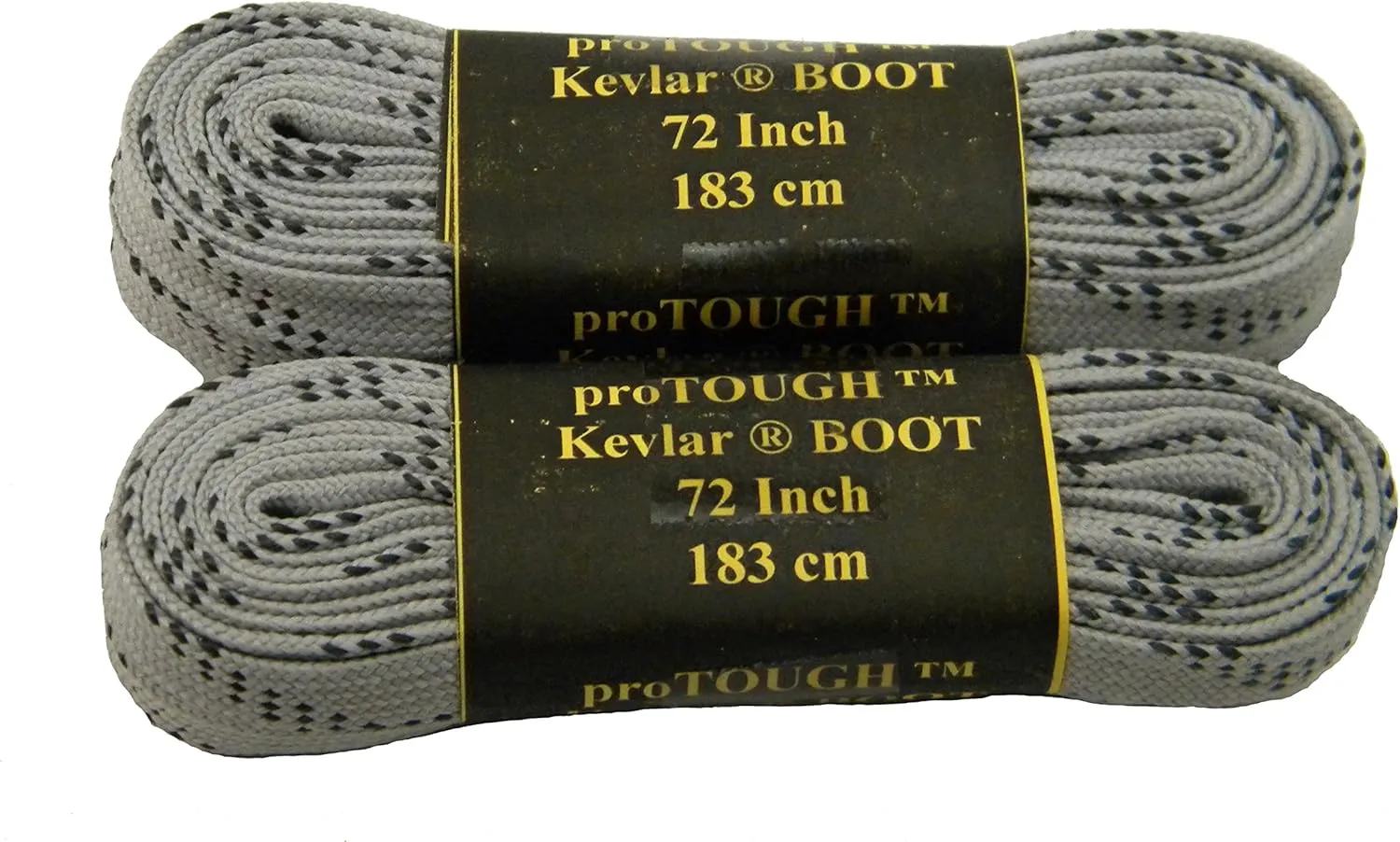 GREATLACES Heavy Duty proTOUGH(TM) Kevlar(R) Reinforced Boot 8mm Wide Flat Shoelaces (2 Pair