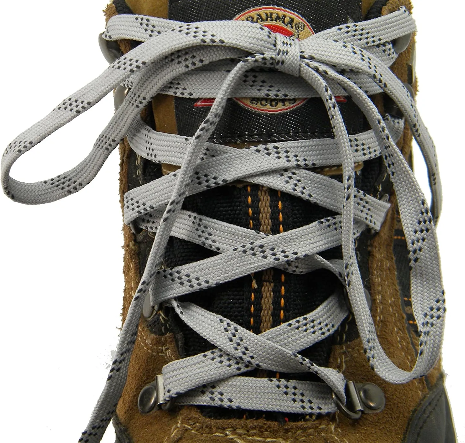 GREATLACES Heavy Duty proTOUGH(TM) Kevlar(R) Reinforced Boot 8mm Wide Flat Shoelaces (2 Pair