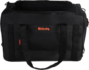 Grizzly Duffle 60 | Heavy-Duty Construction | Water Resistant Base | 60L Capacity | Large Storage Pocket | Blackout