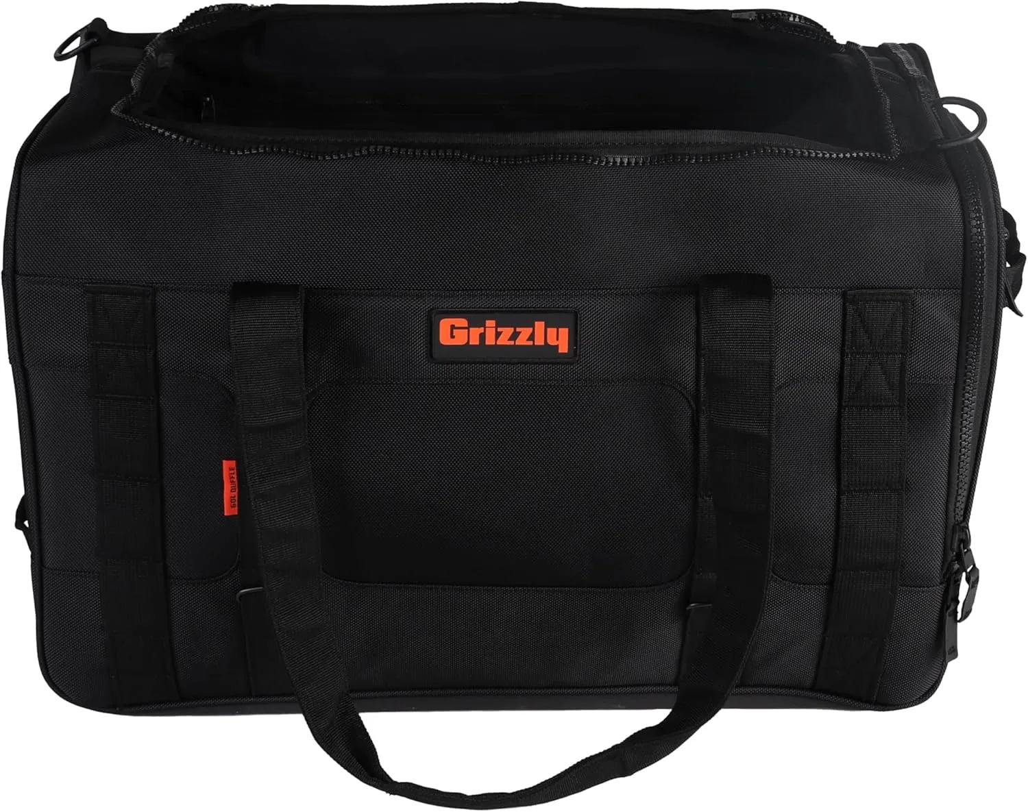 Grizzly Duffle 60 | Heavy-Duty Construction | Water Resistant Base | 60L Capacity | Large Storage Pocket | Blackout