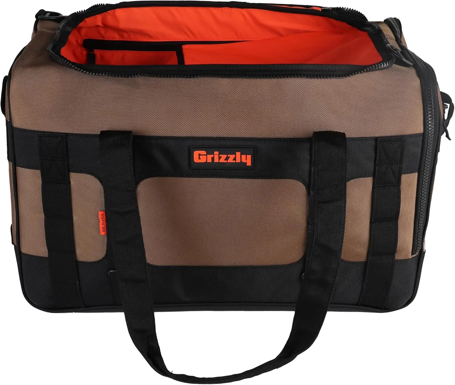 Grizzly Duffle 60 | Heavy-Duty Construction | Water Resistant Base | 60L Capacity | Large Storage Pocket | Tan