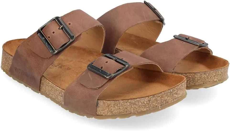 HAFLINGER Unisex Summer Genuine Leather Non-Slip Andrea Mule Sandals