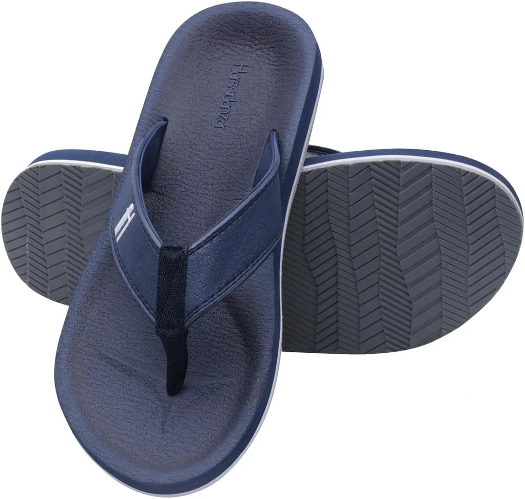 Harssidanzar Mens Flip-Flops,Classical Thong Footbed Sandals Lightweight Quick-dry waterproof Summer Beach Sandals KM230US