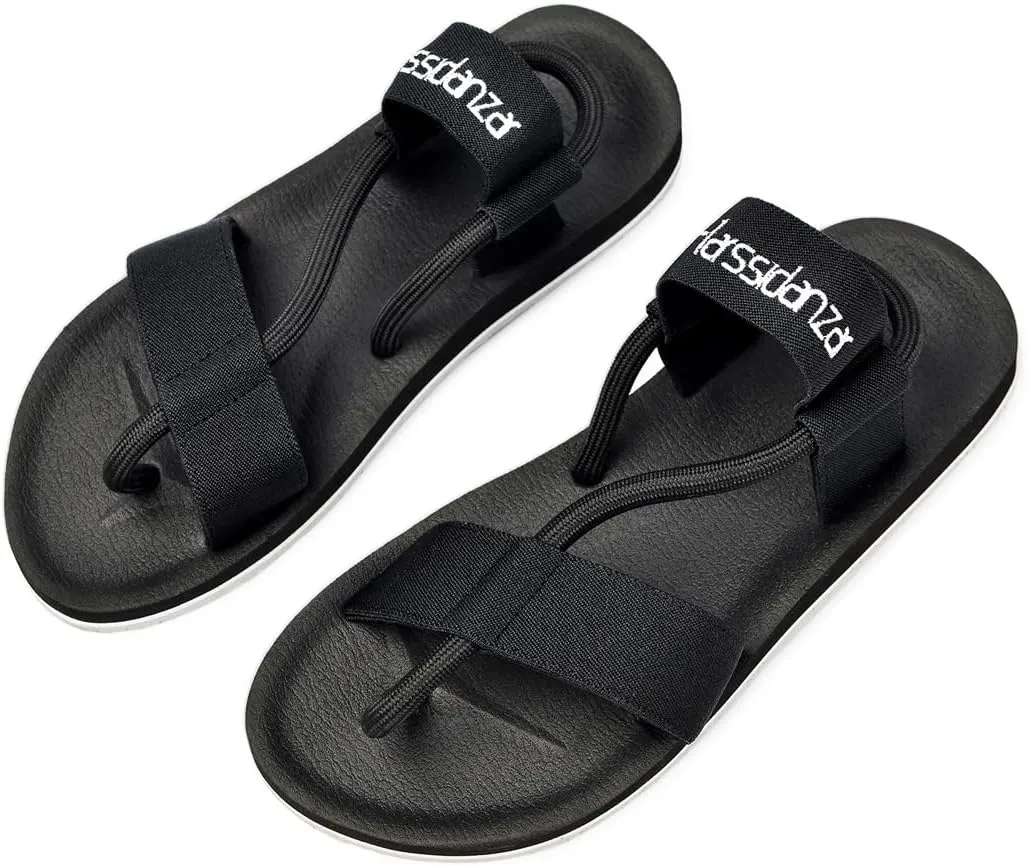 Harssidanzar Sandals For Men,Comfy Lightweight Open Toe Beach Sandal Outdoor Summer Sandals KM237US
