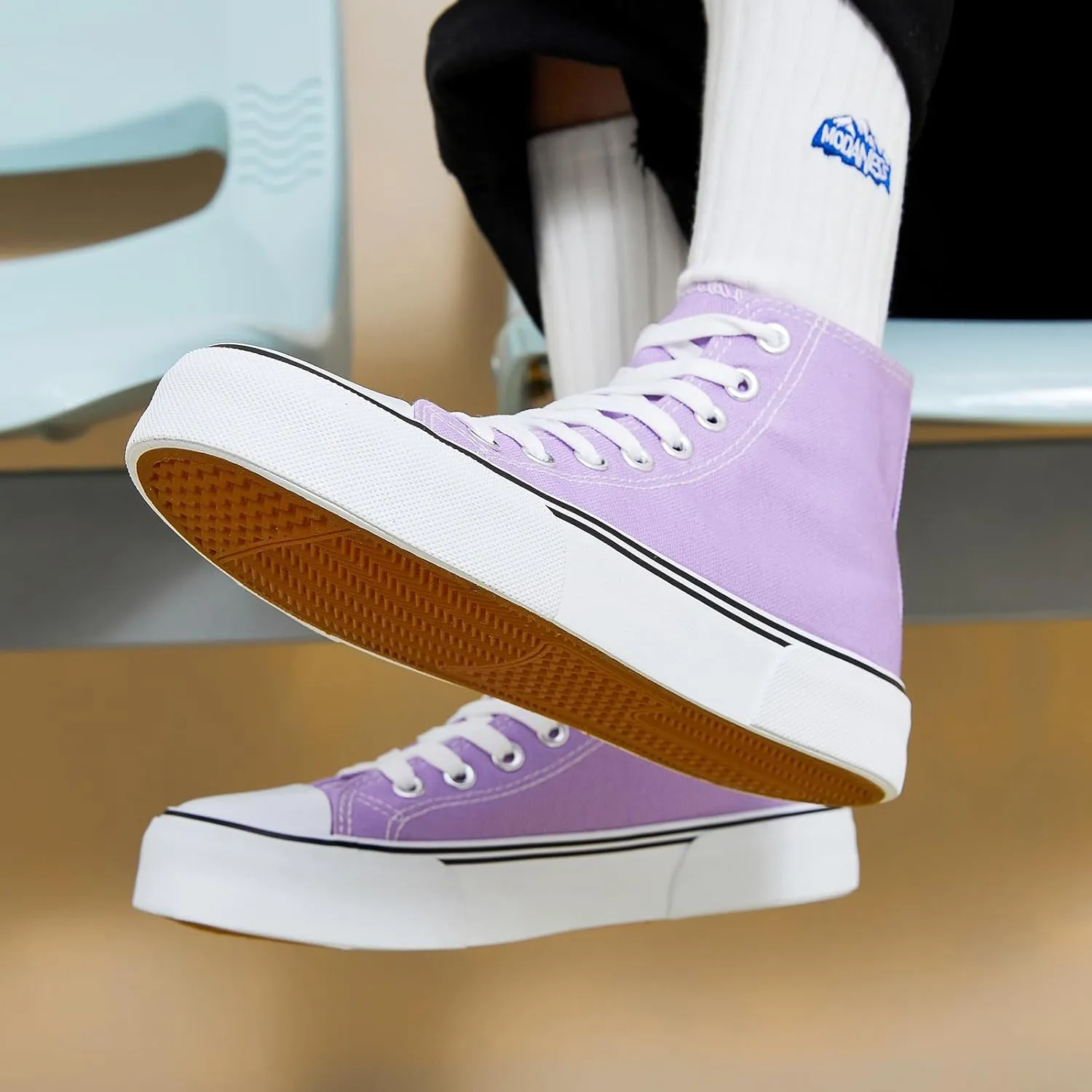 hash bubbie Unisex Fashion High top Sneakers Womens Classic High Tops Canvas Shoes Casual Tennis Shoes for Men