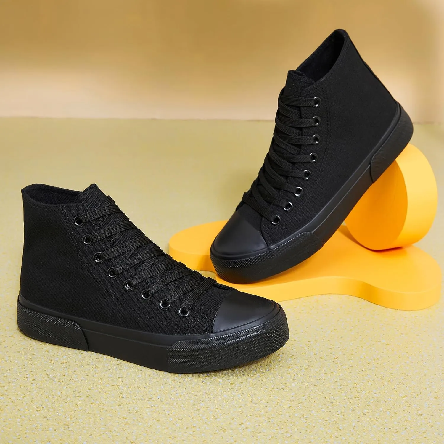 hash bubbie Unisex Fashion High top Sneakers Womens Classic High Tops Canvas Shoes Casual Tennis Shoes for Men