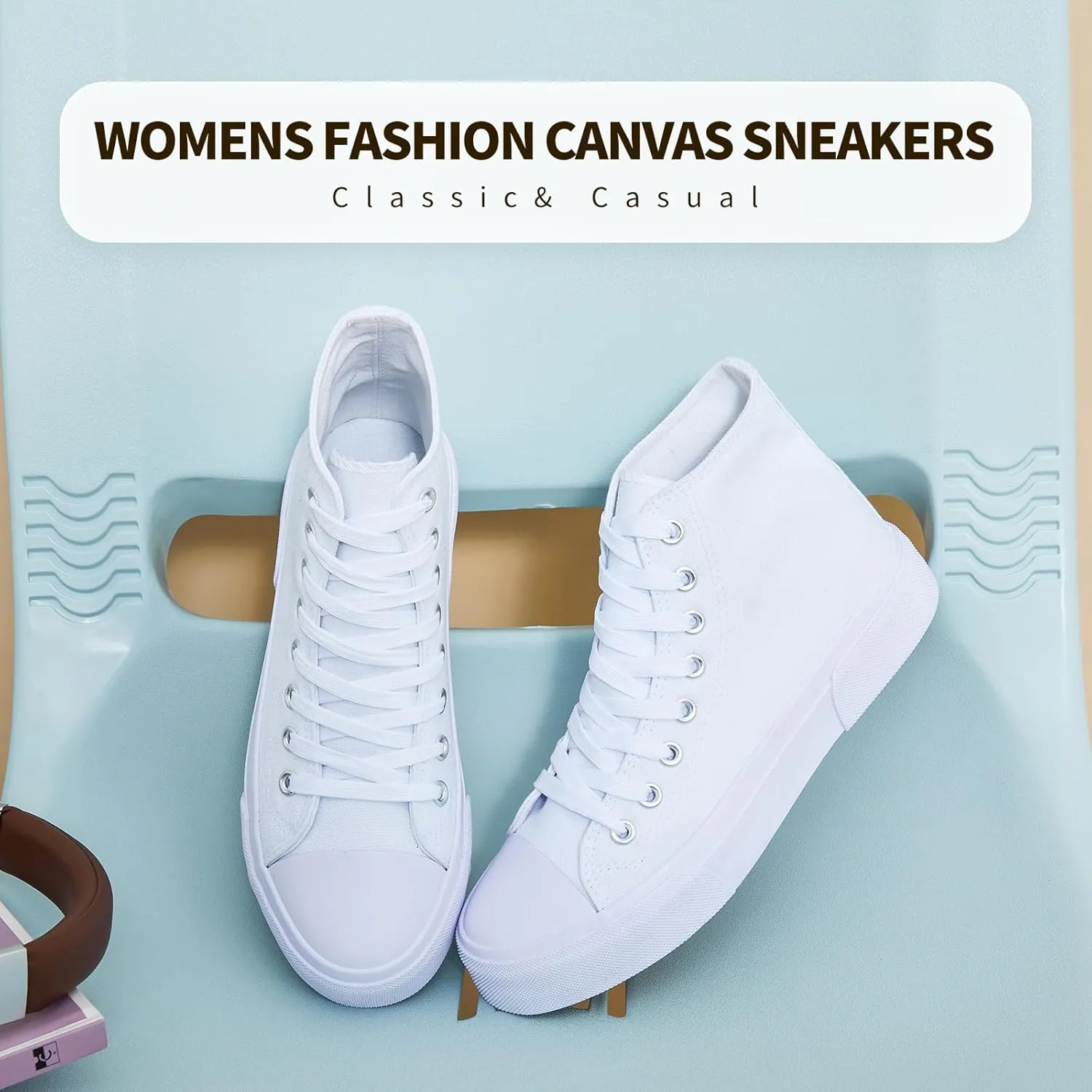 hash bubbie Unisex Fashion High top Sneakers Womens Classic High Tops Canvas Shoes Casual Tennis Shoes for Men