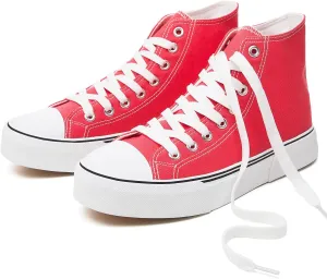 hash bubbie Unisex Fashion High top Sneakers Womens Classic High Tops Canvas Shoes Casual Tennis Shoes for Men