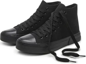 hash bubbie Unisex Fashion High top Sneakers Womens Classic High Tops Canvas Shoes Casual Tennis Shoes for Men