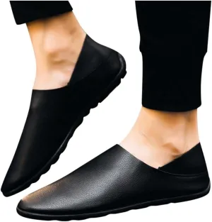 Hbeylia Men's Slip On Loafers Dress Oxfords Fashion Casual Soft Pu Leather Pointed Toe Formal Shoes Business Wedding Flats Boat Shoes Lazy Slip-On Flats Driving Walking Sneakers Shoes For Men