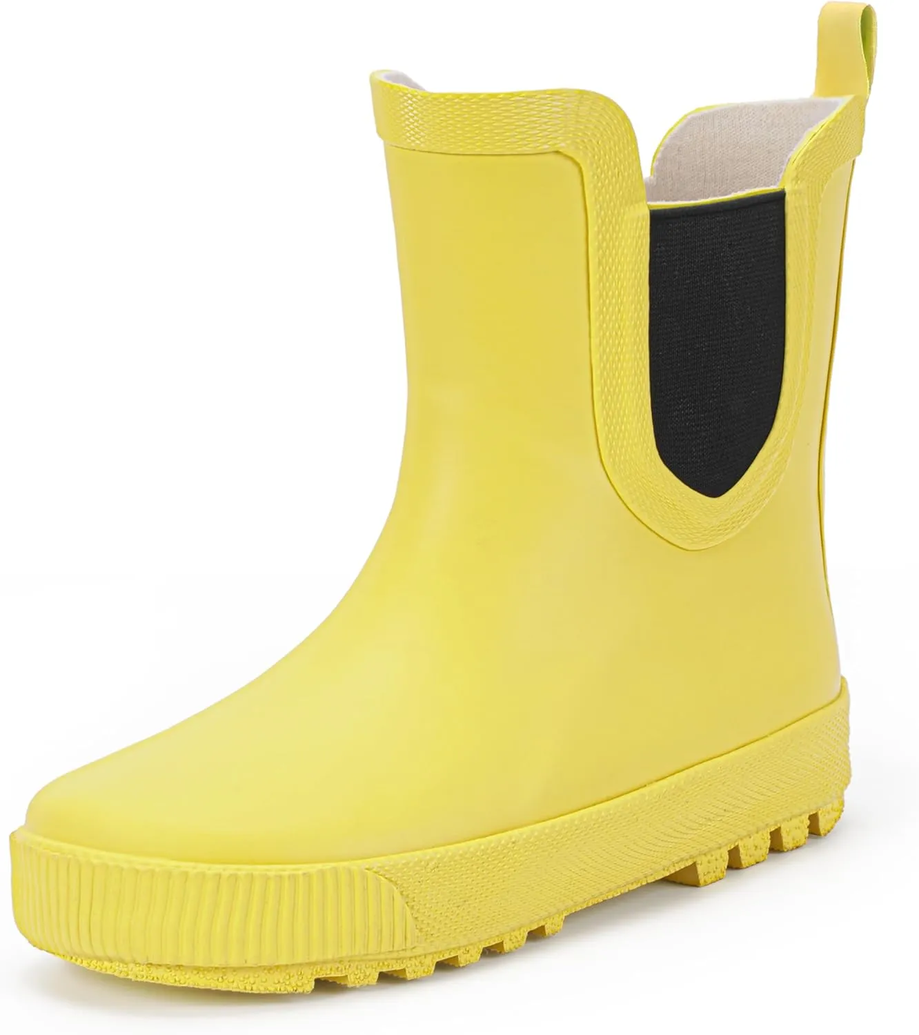 Hehainom Toddler Kids Rain Boots for Girls Boys Waterproof Rainboots Easy-on Light Weight Chelsea Rain Shoes