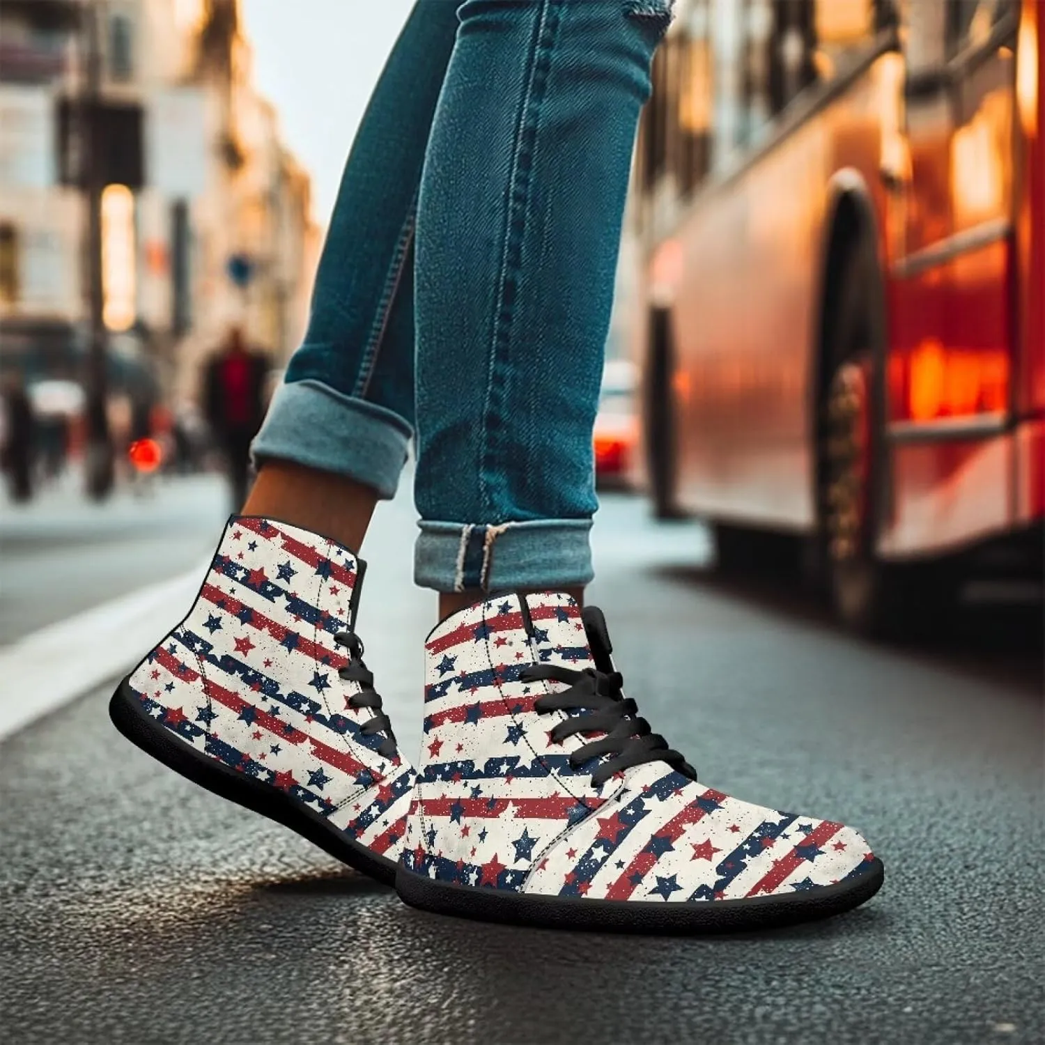 High Top Sneakers Women's Minimalist Barefoot Shoes | Zero Drop Sole | Wide Width Fashion Sneaker Size 36-48