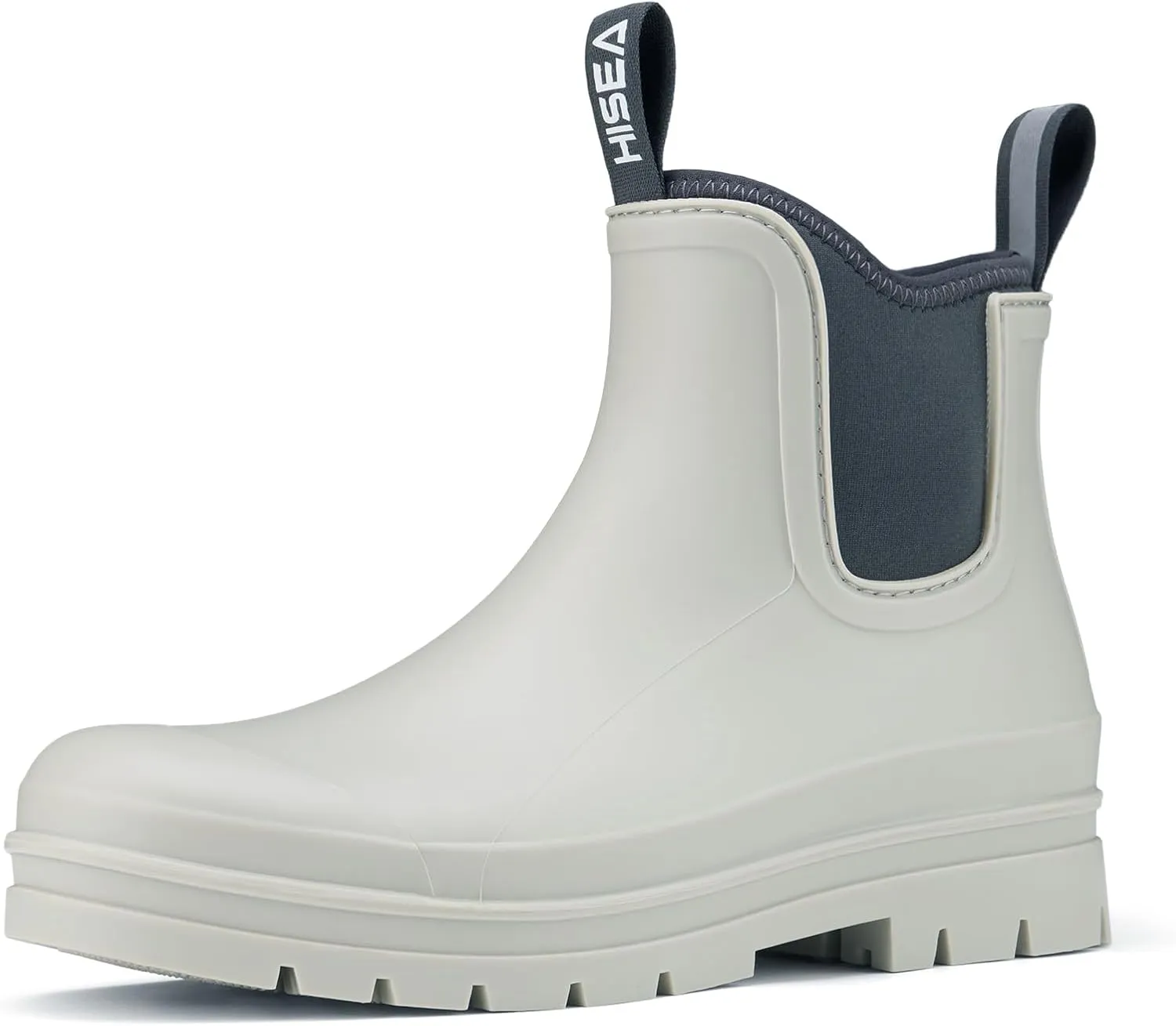 HISEA Women's Chelsea Rubber Rain Boots Ankle Rain Boots Waterproof Women Neoprene Short Garden Boots