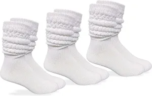 Jefferies Socks Mens Slouch Thick Heavy Cotton Knit Socks 3 Pair Pack